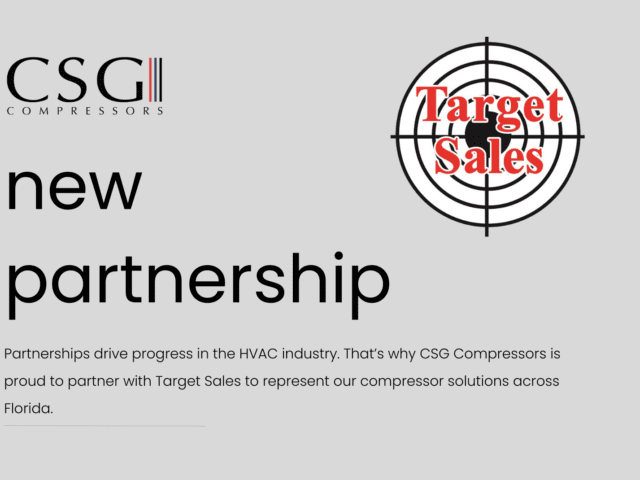 CSG Compressors Partners with Target Sales to Strengthen Support for Florida’s HVAC/R Market